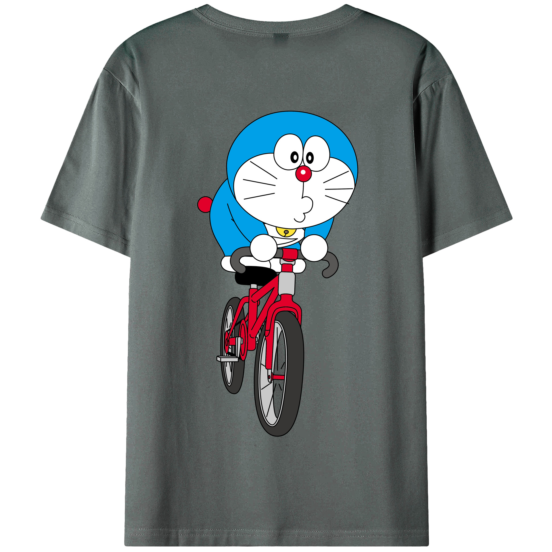 （画像用） ドラえもん Doraemon 綿100％半袖Tシャツ（背面プリント）